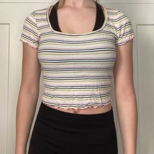 Striped crop top